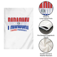 Vamos Paraguay Long Live Soccer Cheer Garden Flag Patriotic Paraguaya Futbol Football Fans Pride