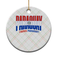 Vamos Paraguay Long Live Soccer Cheer Ceramic Ornament Patriotic Paraguaya Futbol Football Fans Pride
