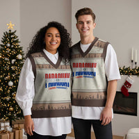 Vamos Paraguay Long Live Soccer Cheer V-Neck Knit Sweater Vest Patriotic Paraguaya Futbol Football Fans Pride