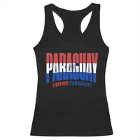 Vamos Paraguay Long Live Soccer Cheer Racerback Tank Top Patriotic Paraguaya Futbol Football Fans Pride