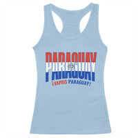 Vamos Paraguay Long Live Soccer Cheer Racerback Tank Top Patriotic Paraguaya Futbol Football Fans Pride