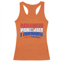 Vamos Paraguay Long Live Soccer Cheer Racerback Tank Top Patriotic Paraguaya Futbol Football Fans Pride