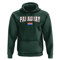 Paraguay Retro Athletic Varsity Style Hoodie Paraguaya Flag Country Pride Heritage