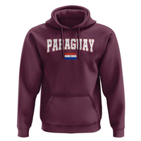 Paraguay Retro Athletic Varsity Style Hoodie Paraguaya Flag Country Pride Heritage