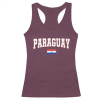 Paraguay Retro Athletic Varsity Style Racerback Tank Top Paraguaya Flag Country Pride Heritage