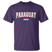 Paraguay Retro Athletic Varsity Style T Shirt Paraguaya Flag Country Pride Heritage