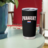 Paraguay Retro Athletic Varsity Style Tumbler Cup Paraguaya Flag Country Pride Heritage
