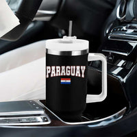 Paraguay Retro Athletic Varsity Style Tumbler With Handle Paraguaya Flag Country Pride Heritage