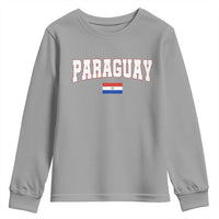 Paraguay Retro Athletic Varsity Style Youth Sweatshirt Paraguaya Flag Country Pride Heritage