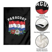 Paraguay Flag Passion Flower Mburucuya Graphic Garden Flag Paraguaya Hispanic Latino Heritage Cultura Pride
