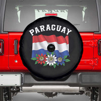 Paraguay Flag Passion Flower Mburucuya Graphic Spare Tire Cover Paraguaya Hispanic Latino Heritage Cultura Pride