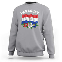 Paraguay Flag Passion Flower Mburucuya Graphic Sweatshirt Paraguaya Hispanic Latino Heritage Cultura Pride