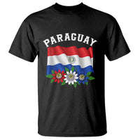 Paraguay Flag Passion Flower Mburucuya Graphic T Shirt Paraguaya Hispanic Latino Heritage Cultura Pride