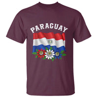 Paraguay Flag Passion Flower Mburucuya Graphic T Shirt Paraguaya Hispanic Latino Heritage Cultura Pride