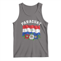 Paraguay Flag Passion Flower Mburucuya Graphic Tank Top Paraguaya Hispanic Latino Heritage Cultura Pride