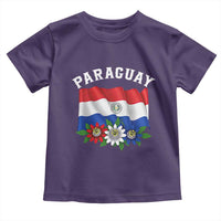 Paraguay Flag Passion Flower Mburucuya Graphic Toddler T Shirt Paraguaya Hispanic Latino Heritage Cultura Pride
