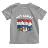 Paraguay Flag Passion Flower Mburucuya Graphic Toddler T Shirt Paraguaya Hispanic Latino Heritage Cultura Pride