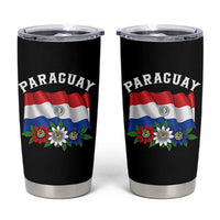 Paraguay Flag Passion Flower Mburucuya Graphic Tumbler Cup Paraguaya Hispanic Latino Heritage Cultura Pride
