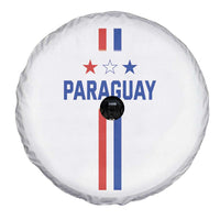 Paraguay Flag Soccer Jersey Style Graphic Spare Tire Cover Patriotic Paraguaya Pride Football Fans Sports Spirit