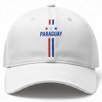 Paraguay Flag Soccer Jersey Style Graphic Baseball Cap Patriotic Paraguaya Pride Football Fans Sports Spirit