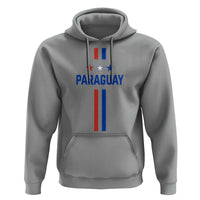 Paraguay Flag Soccer Jersey Style Graphic Hoodie Patriotic Paraguaya Pride Football Fans Sports Spirit