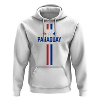 Paraguay Flag Soccer Jersey Style Graphic Hoodie Patriotic Paraguaya Pride Football Fans Sports Spirit