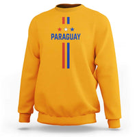 Paraguay Flag Soccer Jersey Style Graphic Sweatshirt Patriotic Paraguaya Pride Football Fans Sports Spirit