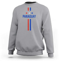 Paraguay Flag Soccer Jersey Style Graphic Sweatshirt Patriotic Paraguaya Pride Football Fans Sports Spirit