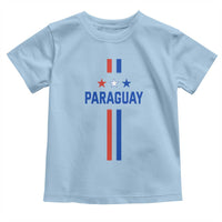 Paraguay Flag Soccer Jersey Style Graphic Toddler T Shirt Patriotic Paraguaya Pride Football Fans Sports Spirit