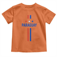 Paraguay Flag Soccer Jersey Style Graphic Toddler T Shirt Patriotic Paraguaya Pride Football Fans Sports Spirit