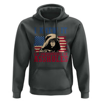 Funny I Knew It Im Surrounded by Axxholes Sci-fi Meme Hoodie Patriotic Space Parody USA Flag Sarcastic 1980s Movie Quote