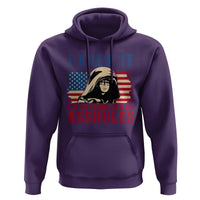 Funny I Knew It Im Surrounded by Axxholes Sci-fi Meme Hoodie Patriotic Space Parody USA Flag Sarcastic 1980s Movie Quote