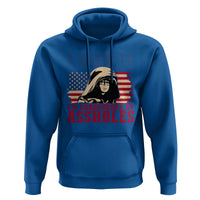 Funny I Knew It Im Surrounded by Axxholes Sci-fi Meme Hoodie Patriotic Space Parody USA Flag Sarcastic 1980s Movie Quote