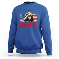 Funny I Knew It Im Surrounded by Axxholes Sci-fi Meme Sweatshirt Patriotic Space Parody USA Flag Sarcastic 1980s Movie Quote