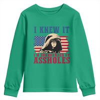 Funny I Knew It Im Surrounded by Axxholes Sci-fi Meme Youth Sweatshirt Patriotic Space Parody USA Flag Sarcastic 1980s Movie Quote