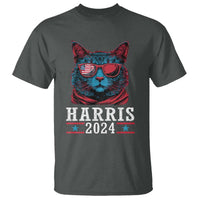 Harris 2024 T Shirt Childless Cat Lady For President American Flag - Wonder Print Shop