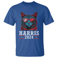 Harris 2024 T Shirt Childless Cat Lady For President American Flag - Wonder Print Shop