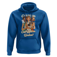 Childless Cat Ladies United Hoodie Feline Lover Retro - Wonder Print Shop