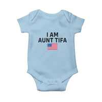 Funny I Am Aunt Tifa Baby Onesie Sarcastic Political Meme American Flag - Wonder Print Shop