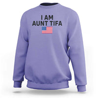 Funny I Am Aunt Tifa Sweatshirt Sarcastic Political Meme American Flag - Wonder Print Shop