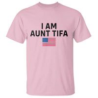 Funny I Am Aunt Tifa T Shirt Sarcastic Political Meme American Flag - Wonder Print Shop