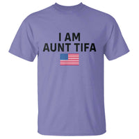 Funny I Am Aunt Tifa T Shirt Sarcastic Political Meme American Flag - Wonder Print Shop