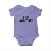 Funny I Am Aunt Tifa Baby Onesie Sarcastic Political Satire Minimalist - Wonder Print Shop