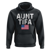 Aunt Tifa Hoodie Funny Political Sarcasm Patriotic American Flag - Wonder Print Shop
