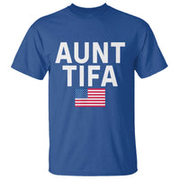 Aunt Tifa T Shirt Funny Political Sarcasm Patriotic American Flag - Wonder Print Shop