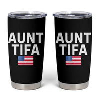 Aunt Tifa Tumbler Cup Funny Political Sarcasm Patriotic American Flag - Wonder Print Shop