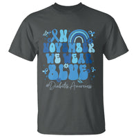 In November We Wear Blue Groovy Diabetic Diabetes Awareness T Shirt - Wonder Print Shop