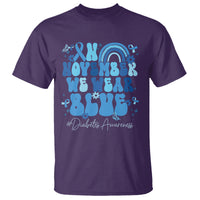 In November We Wear Blue Groovy Diabetic Diabetes Awareness T Shirt - Wonder Print Shop