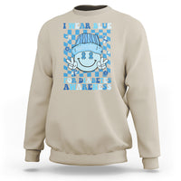 I Wear Blue For Diabetes Awareness Support T1D T2D Diabetics Sweatshirt - Wonder Print Shop