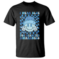 I Wear Blue For Diabetes Awareness Support T1D T2D Diabetics T Shirt - Wonder Print Shop